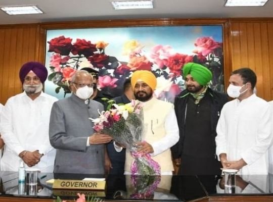 Channi, the new chief of Punjab, took oath along with two deputy CMs
