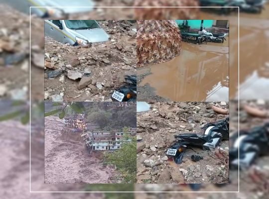 Breaking: The Kali river, which determines the border of India-Nepal, wreaked havoc, the river covered the houses on the banks of the river, heaps of rubble all around the villages