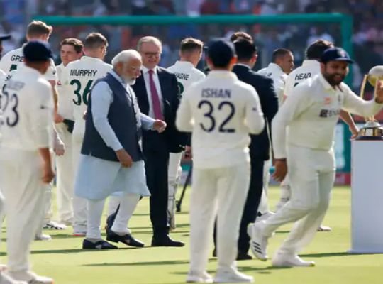 Memorable Test: Match between India and Australia continues in Ahmedabad! PMs of both countries were present, Modi took a round of the ground with Anthony Albanese