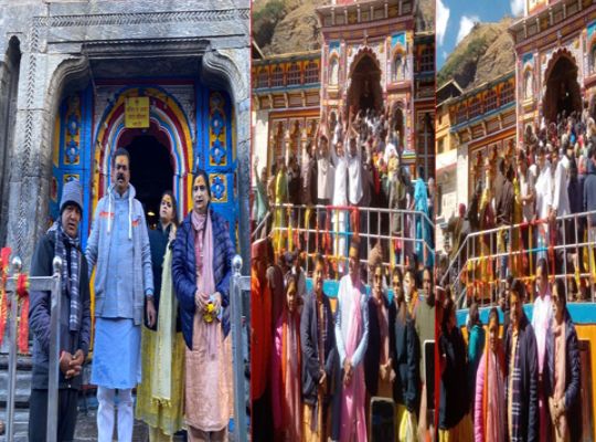 Uttarakhand: Union Minister Kapil Moreshwar Patil reached Devbhoomi! Visited Badri Vishal and Baba Kedar with family.