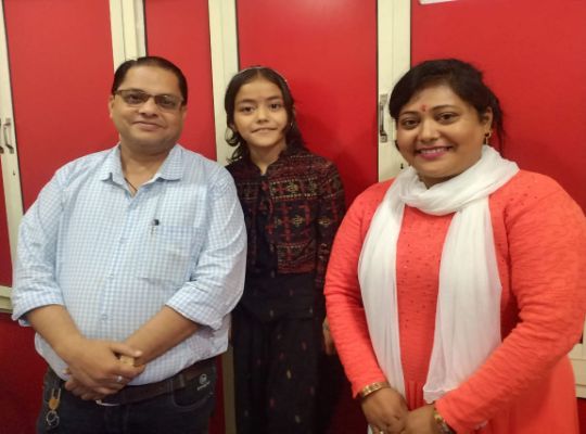 Nainital/Ramnagar: 10 year old Saanvi Negi will be seen with Abhishek Bachchan and Nora Fatehi in the soon to be released film Be Happy.