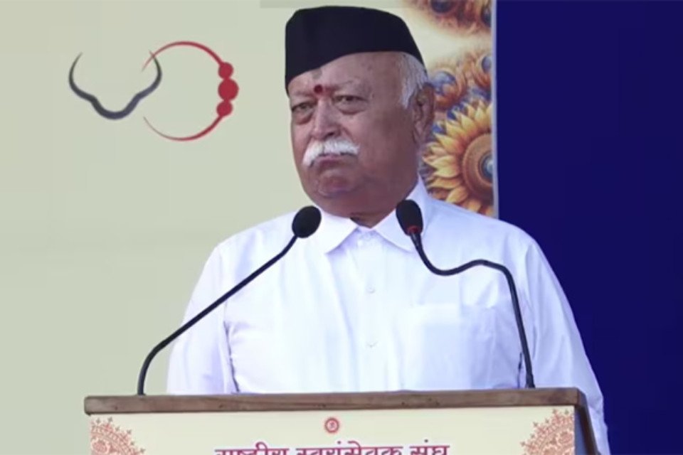 This is the India where when Draupadi's dress was stolen, Mahabharata happened...! Sangh chief's address on Vijayadashami, said - being weak is a crime, Hindu society should understand