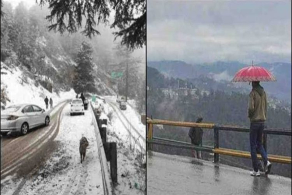 Heavy rain is expected in many districts of Uttarakhand today, snowfall makes the scene beautiful