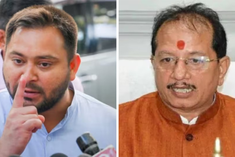 Bihar: Case of two EPIC numbers! Now questions raised about Deputy CM Vijay Sinha's voter card, Tejashwi Yadav makes a big claim