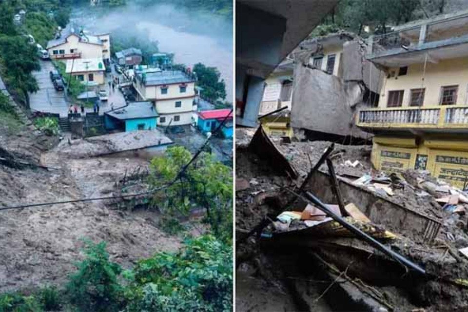 Nature's wrath: Cloud burst at midnight in Chamoli, Uttarakhand! Destructive scene in Tharali village, three including a girl missing