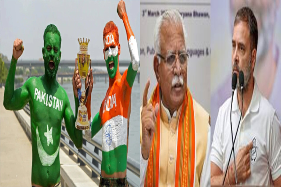 Controversy over India-Pakistan cricket match: Union Minister Manohar Lal made a big statement, said- do not link sports and terrorism, also targeted Rahul Gandhi
