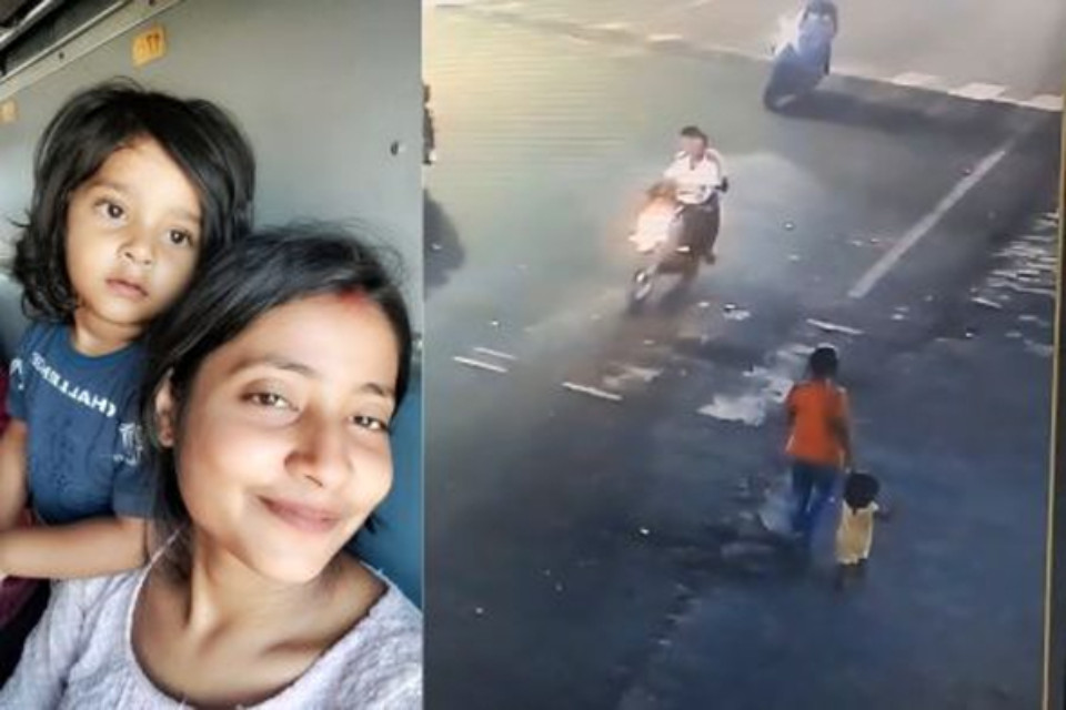 She had no mercy on her own daughter! A live-in mother threw the innocent child into a lake under the pretext of taking her for a walk.