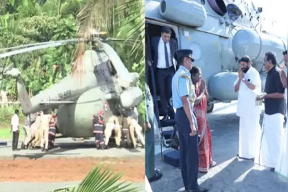 President Draupadi Murmu's security lapses! Part of chopper collapses during landing