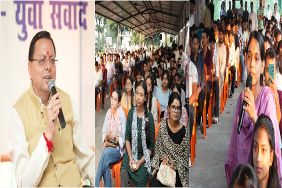 CM Dhami interacted directly with the youth in Khatima and answered their questions.