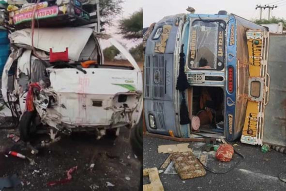 Major accident: A tempo collides with a truck in Jodhpur, Rajasthan! Six devotees are killed, and mourning spreads throughout the region.