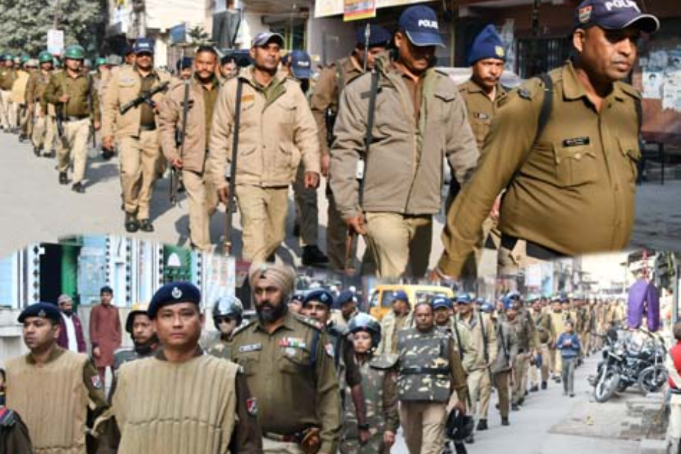 Banbhulpura railway encroachment case: All eyes are on the Supreme Court's decision! Police are on alert, conducting a flag march with heavy force.