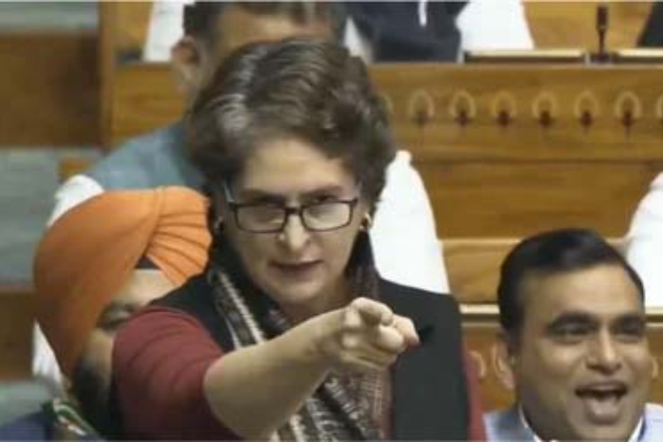 Special discussion on Vande Mataram: Priyanka Gandhi said, "For as many years as Modi has been PM, Nehru has been in jail! Modi gives good speeches, but has one weakness...
