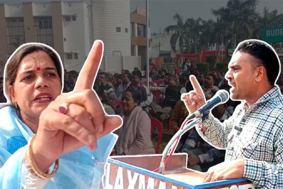 Congress infighting has once again surfaced in Rudrapur! A heated argument erupted between the mayor and a councilor during a meeting, heating up the political atmosphere.