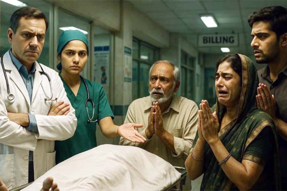 Humanity is dead: A private hospital in Haldwani committed a shameful act! The body of a deceased woman was refused to her family for 30,000 rupees, and the matter reached the Nainital police.