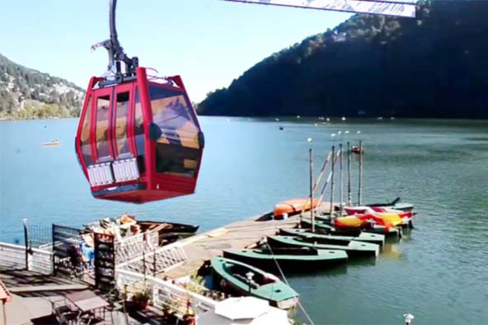 A major gift for Nainital-Kainchidham: Preparations begin for a 35-kilometer ropeway service! Survey work is underway from Ranibagh to Bhimtal, with plans to build five major stations.