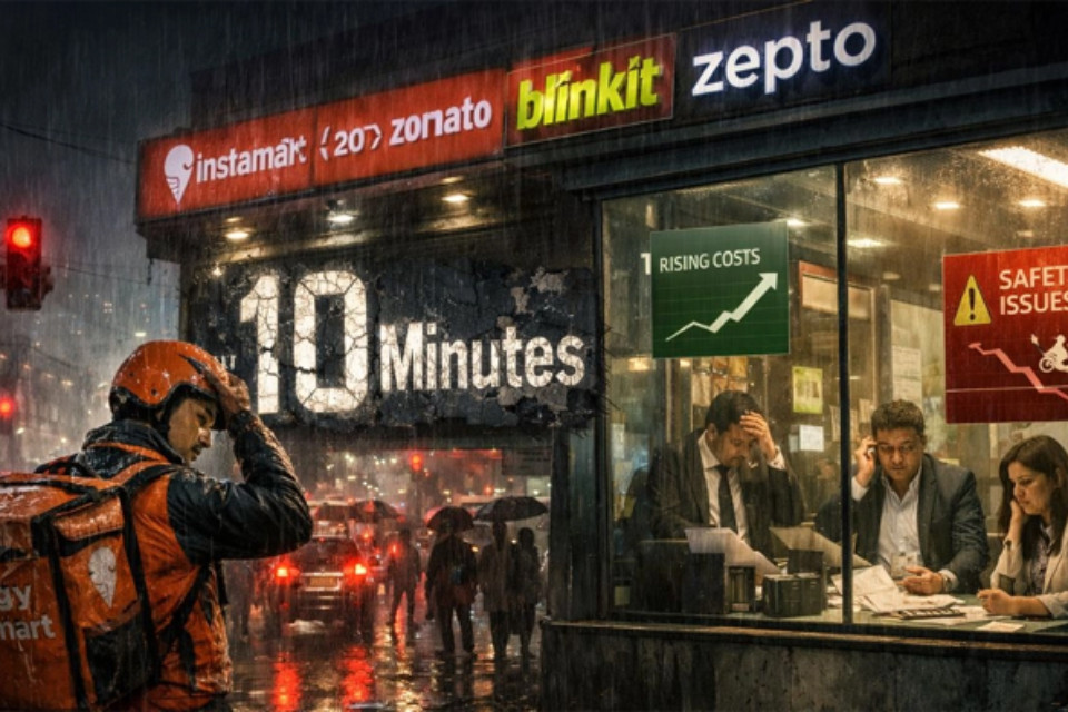 The government's big decision: Delivery within 10 minutes will no longer be available! Blinkit has removed the feature, while Zepto, Zomato, and Swiggy have also agreed.
