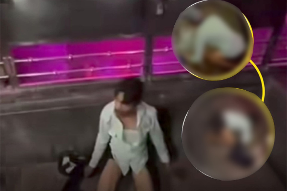 What kind of mentality is this? Shameful incident in Hyderabad! Muslim youth defecated in temple premises, people beat him up and then forced him to clean up.