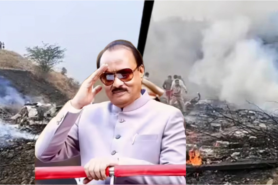 Plane crash: Debris scattered, smoke billowing as far as the eye could see, supporters rushed to the hospital in tears! Deputy CM Ajit Pawar's last post before the accident: find out who he remembere
