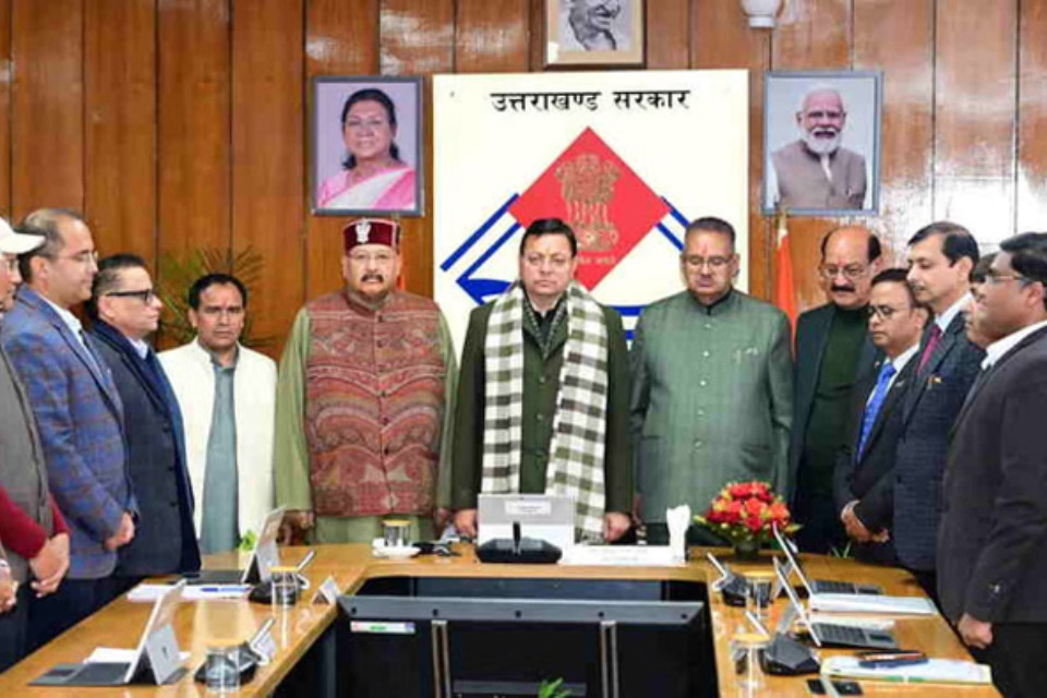 Uttarakhand: Dhami's cabinet approved eight proposals, approved the Hydrogen Policy 2026, and expressed condolences on the passing of Ajit Pawar.