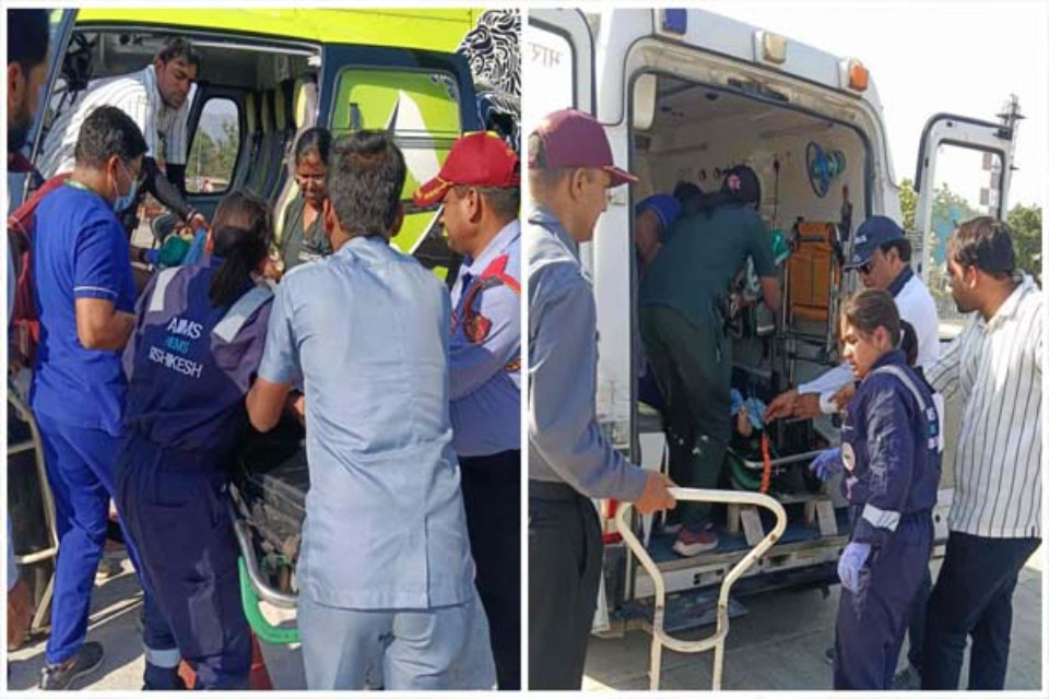 Air Ambulance Becomes an Angel in the Mountains: Snatching Kundilal's Life from the Jaws of Death! The Promptness of the District Administration and Health Department Sets a Shining Example.