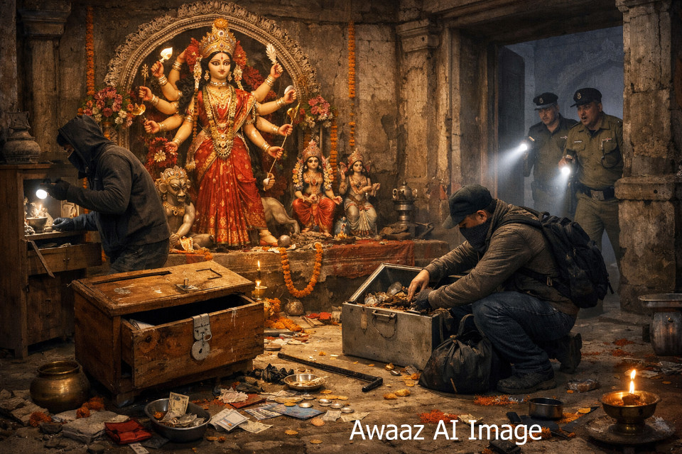 Pantnagar: A case of theft at the ancient Durga Temple in Nagla! An FIR was registered after the matter reached the SSP.