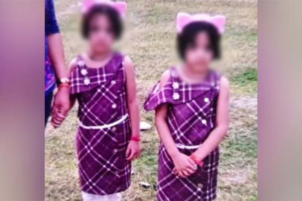 A shocking incident: A father turned executioner brutally slits the throats of his twin daughters, leaving the police stunned.
