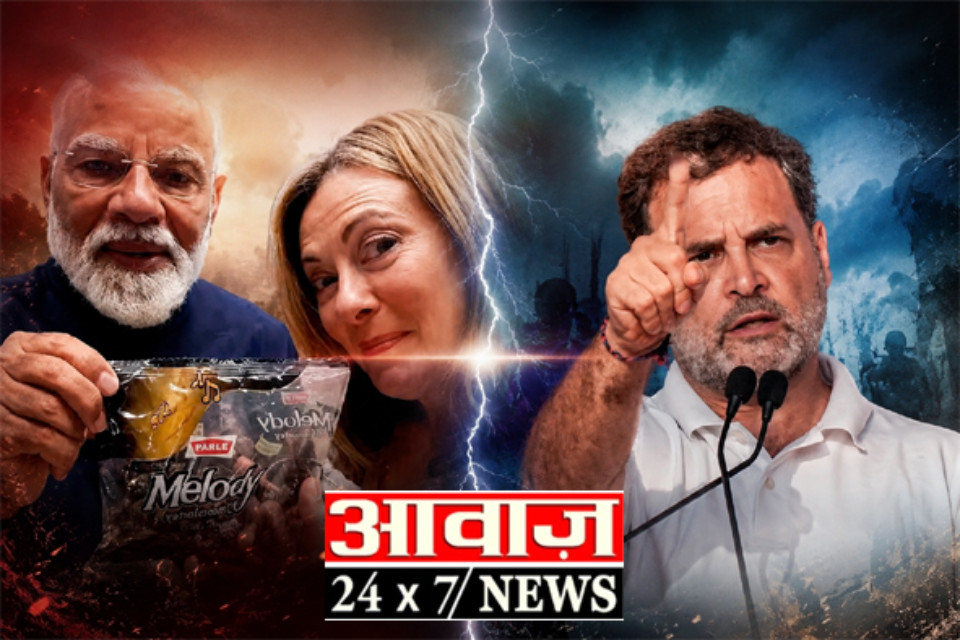 "Melody" stirs up political heat: PM Modi gives Georgia Meloni a special gift in Italy! Rahul Gandhi says, "An economic storm is looming, yet our Prime Minister is distributing candy in Italy."