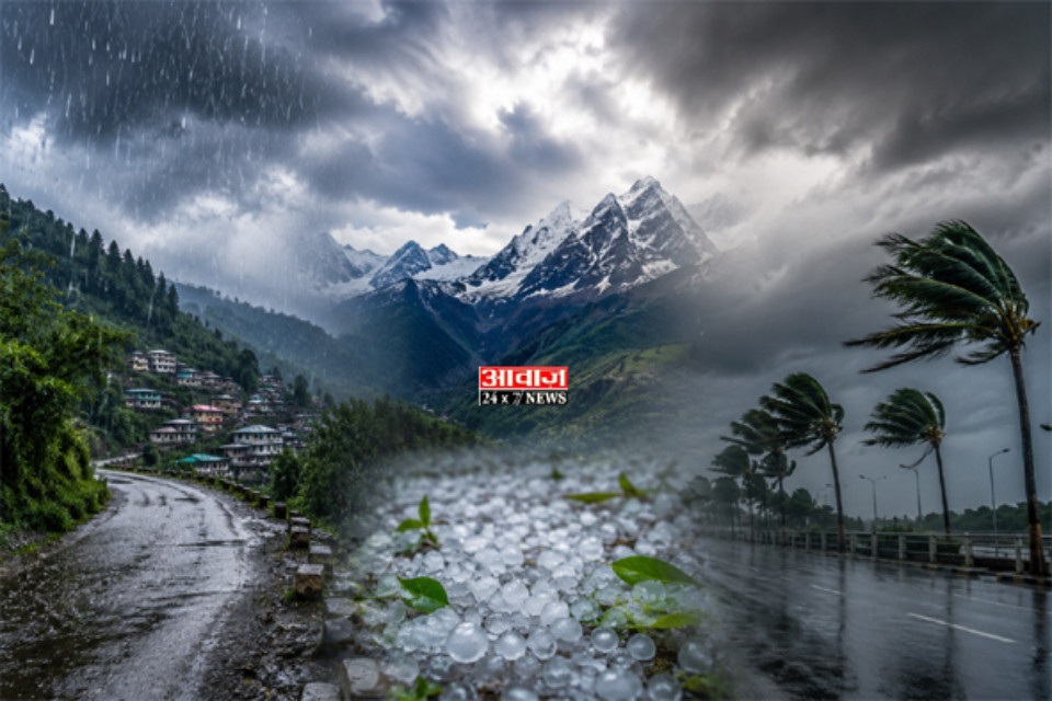 The weather in Uttarakhand has taken a turn: from the mountains to the plains, the mood has changed! Rain, hail, and strong winds are on alert.