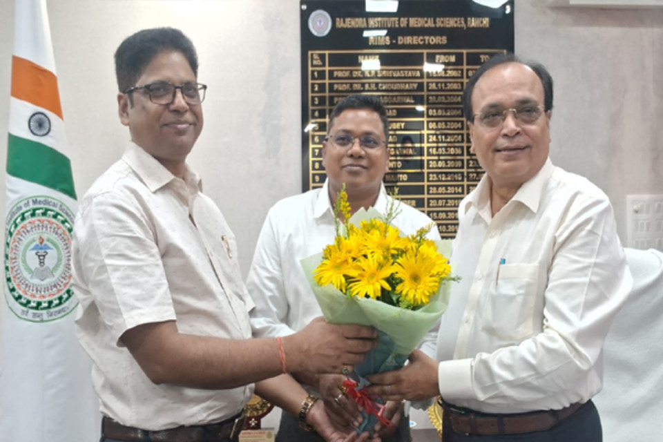 Dr. DK Sinha takes charge of RIMS; says stopping treatment on the floor and ensuring the provision of free medicines are top priorities.