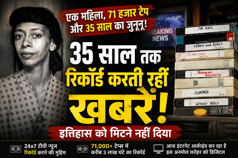 This woman recorded TV news for 35 years to ensure history wouldn't be lost! 35 years, 71,000 tapes&mdash;the story of preserving the news from the dust of time.